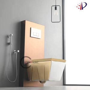 WC suspendu moderne en céramique sans cadre pour salle de bain, facile à nettoyer - Product Image 3
