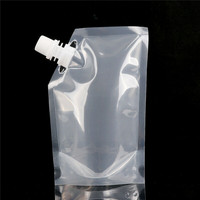 Sac d'emballage en plastique pour lait debout, 500ml, de qualité alimentaire, avec bec debout, liquide, pour aliments