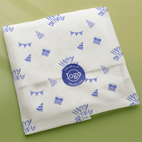 Papier de soie d'emballage de marque imprimé de logo écologique personnalisé pour vêtements papier de soie au beurre papier de soie