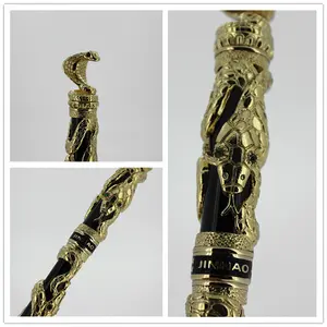 Bộ sưu tập thiết kế 3D rắn bút sang trọng kim loại nặng bút Jinhao thư pháp vừa-iridium mỹ rắn đài phun nước bút cho lưu niệm