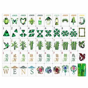 Juego <span class=keywords><strong>de</strong></span> Mahjong Americano <span class=keywords><strong>de</strong></span> 4 Capas, Acrílico, Diseño Nuevo, Verde Esmeralda, Lujoso, Moderno, Personalizado, con Fichas <span class=keywords><strong>de</strong></span> Póker para Entretenimiento - Product Image 5