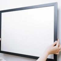 DW fabricant personnalisé batterie Rechargeable Lightbox Led Snap cadre en aluminium rétro-éclairé signe UV Design affiche support d'affichage