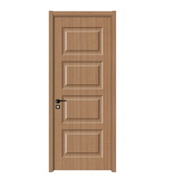 Porte intérieure accordéon moderne en bois et PVC coloré avec finition coulissante