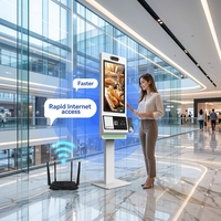 Kiosque tactile tout-en-un WUXIN pour l'enregistrement à l'hôtel, avec chargeur de téléphone portable, scanner de code QR et imprimante