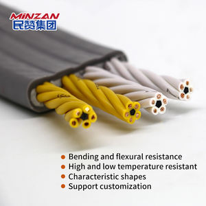 Одобренный TVVB, высокий гибкий подъемный Лифт, плоский силовой кабель, ПВХ изолированный многонитический Электрический кабель - Product Image 2