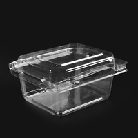 Prix usine Contenants De Fruits Alimentaires Transparent En Plastique Pet Blister Boîte À Clapet Litchi Raisin Boîte Emballage Avec Couvercle