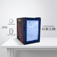 Mini-réfrigérateur commercial Meisda SC35 pas cher, à température unique, électrique, en verre, pour boissons, 220V