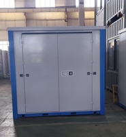 Maison conteneur portable de 16 pieds, unité de stockage pliante en acier et panneau sandwich pour hôtel à vendre