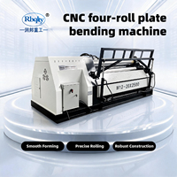 Máquina Laminadora de Placas Hidráulica de 4 Rodillos W12CNC 20X2500, Precio Directo de Fábrica Rbqlty, Laminación CNC para la Fabricación de Recipientes a Presión