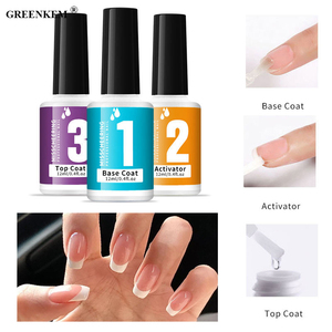 Nail Art Poudre de trempage <span class=keywords><strong>Infiltration</strong></span> Colle Activateur Amovible Base Coat Top Coat Gel Polish Dip Powder Nail Kit - Product Image 2
