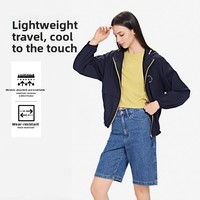 Blouson bomber décontracté léger en nylon anti-UV à capuche, nouvelle collection été, idéal pour la protection solaire estivale – Vente flash