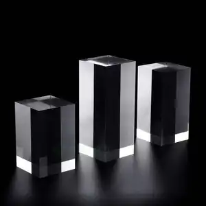 Оптовая продажа, прозрачный стеклянный кубик K9 для лазерной 3d гравировки