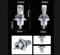 Ampoule de phare LED jaune doré 3500K, lumière laser haute luminosité, universelle pour phare de voiture et de moto
