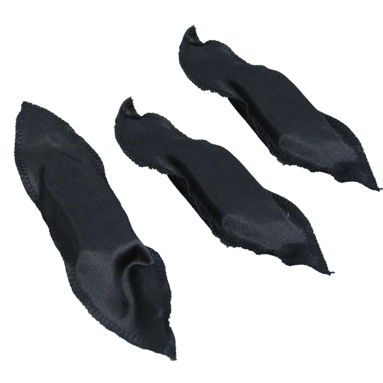 Домашнего использования в ночное время самостоятельной Holding бигуди для укладки волос черный мягкой сатиновой ткани подушка валик