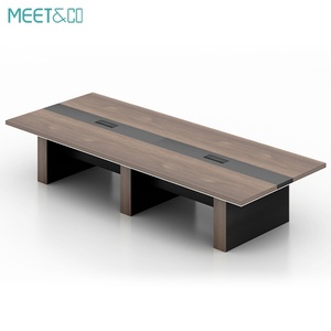 Modern Minimalist <b>Adjustable</b> Board Meeting Desk Convertible MDF Conference <b>Table</b> Office Workshop Hospital Durable Melamine Panel - Product Image 6