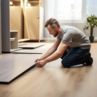 Dalles de sol en vinyle plastique de luxe Oushe, imperméables, imitation pierre, marbre, PVC, 4 mm, planches de revêtement de sol SPC LVT