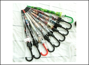 OEM personnalisé 28 pouces 8K impression dôme poignée ronde rose <span class=keywords><strong>transparent</strong></span> <span class=keywords><strong>parapluie</strong></span> - Product Image 6