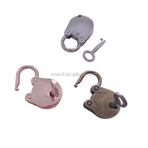 Ivoduff al por mayor redondo Vintage candado antiguo candado con llave para caja de regalo de madera - Product Image 1
