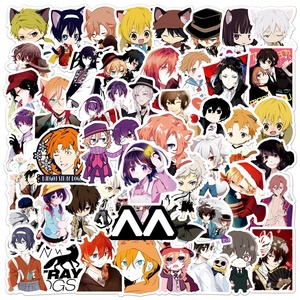 50 <span class=keywords><strong>Bungou</strong></span> <span class=keywords><strong>Stray</strong></span> Dog สติกเกอร์การ์ตูนกราฟฟิตี,สติกเกอร์กระเป๋าเดินทางหมวกกันน็อครถยนต์มอเตอร์ไซค์กันน้ำแบบคลาสสิก - Product Image 4