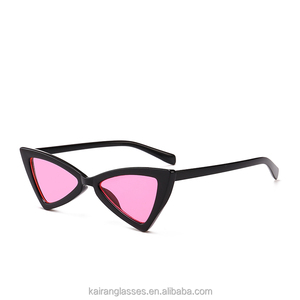 Benola Sexy Fashion Triangle Women <b>Sunglass</b> 7050 S Black PC Frame Acrylic Lenses Smoke - Product Image 6