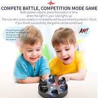Jeu de table électrique pour enfants MILI - Jeu de roulette à choc électrique - Détecteur de mensonges à doigts - Jouets farces à doigts