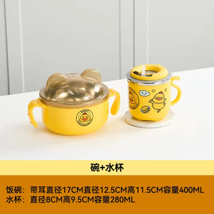 New Arrival 304 Stainless Steel Cutlery <b>Set</b> Plastic Bowl Cup and Tableware <b>Sets</b> for Children Baby - Product Image 4