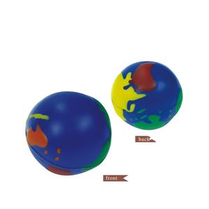 Promozionale Personalizzato Stampa logo anti stress Rilievo PU Schiuma 63mm a Forma di Terra stress palla giocattolo - Product Image 2