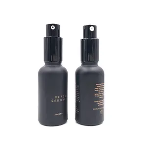 Spruzzatore di nebbia nera bottiglia di plastica da 100ml confezione cosmetica per capelli opaca flaconi Spray a nebbia Fine per gli uomini bottiglie di profumo