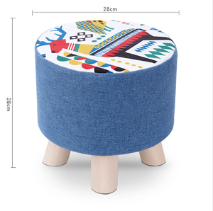 <span class=keywords><strong>Taburete</strong></span> de madera con forma de animal para niños, silla lavable, cómoda, otomana <span class=keywords><strong>azul</strong></span> - Product Image 2