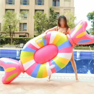 <span class=keywords><strong>Flotadores</strong></span> Inflables Cuadrados de PVC con Diseño Divertido de Arcoíris, Ideales para <span class=keywords><strong>la</strong></span> Piscina <span class=keywords><strong>en</strong></span> Verano - Product Image 6