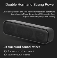 Haut-parleur professionnel pour ordinateur portable, alimenté par USB, 5V, 4.0 Ohm, passif, 3W, stéréo, plastique, 300g, Mini