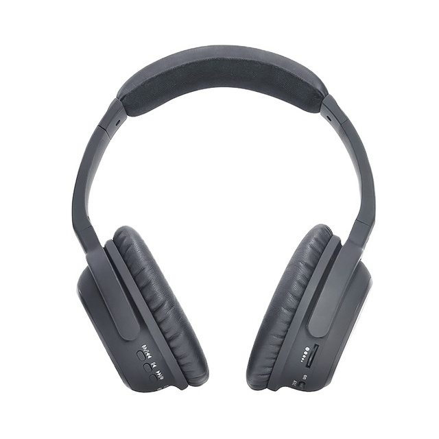 Qualcomm Bluetooth 5.3 ANC Headphones 90% Active Noise Cancelling Wireless Over-Ear Headset Foldable Mic