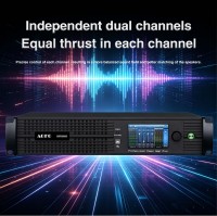 Amplificateur DSP Classe D haute puissance AOFO DSP20000 2 canaux 8 Ohm 2X4000W 4 Ohm 2X7900W Amplificateur de puissance professionnel