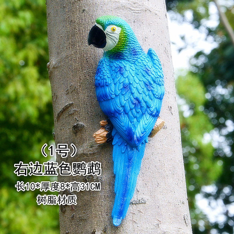 No. 1 blue right parrot