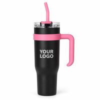Gobelet isotherme en acier inoxydable de 1200 ml (40 oz) avec poignée, tasse de voyage à double paroi isolée sous vide, tasse à café anti-fuite, OEM/ODM en gros