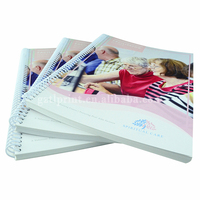 Boucle blanche en plastique Softcover Spiral Book Printing Wire O Bound Book Printing Company
