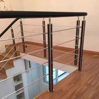 Rampe d'escalier en acier inoxydable amovible, design personnalisé de haute qualité