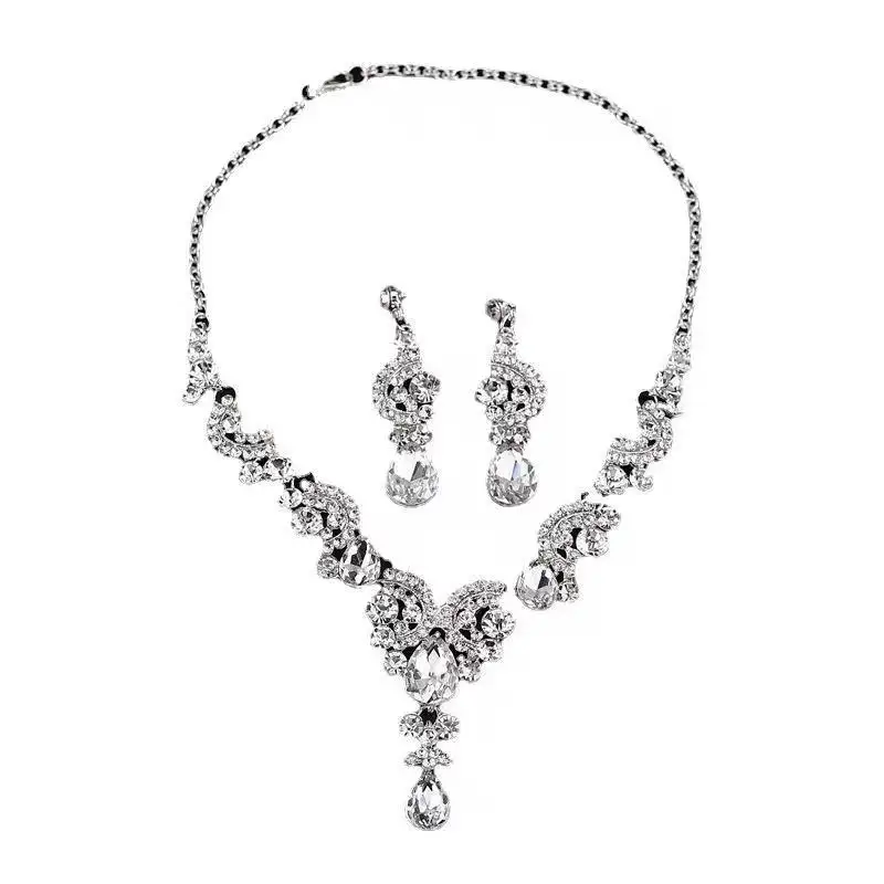 Collana di cristallo da sposa,