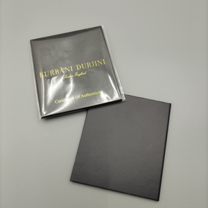 Kit de Certificado de Autenticidad con Esquinas Troqueladas de 8*4.5 Pulgadas, Papel Dorado, Regalos para Artistas, Artesanos y Trabajadores de la Artesanía - Product Image 2