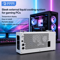 Système de refroidissement liquide externe OCOCOO, ventilateur double 120 mm, déconnexion rapide, tout-en-un, écran LED numérique portable pour ordinateur de bureau de jeu