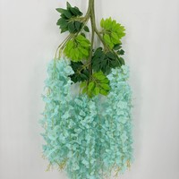 L-R234 Prix ultra bas, vente en gros, guirlandes de fleurs artificielles de glycine extra-denses pour la décoration de plafonds de mariage et de murs d'hôtel