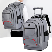 Mochila Escolar con Ruedas de Calidad 2024, 18 Pulgadas, Impermeable, de Nailon Oxford, Gran Capacidad, Marca Eminent