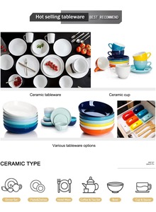Assiette à pizza carrée en céramique, design minimaliste moderne, compatible micro-ondes, motif uni, <span class=keywords><strong>vaisselle</strong></span> de fête profonde - Product Image 6