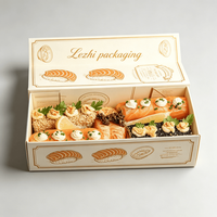 Caja de Papel para Sushi para Llevar, Cajas Magnéticas de Lujo a Buen Precio, Contenedor de Sushi para Llevar de Restaurante