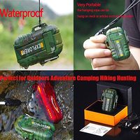 Briquet F12 étanche à double arc pour camping en plein air, camouflage, allume-cigare, chargeur USB