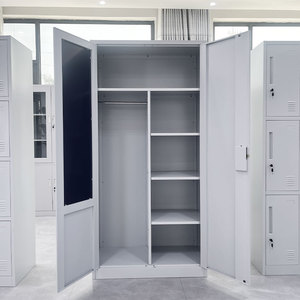 Armoire en acier de l'usine de Luoyang, design/Armoire à double <span class=keywords><strong>porte</strong></span> en métal, meubles de chambre à coucher, vente chaude, casier à vêtements en métal pour le personnel - Product Image 4