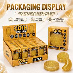 Giant Gold Coin Squishy Fidget <b>Toy</b> Soft Stress Relief Squeeze <b>Toys</b> Slow Rebound Funny Office <b>Desk</b> Decoration Gifts - Product Image 1