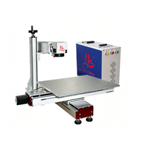Marqueur laser à fibre série LY-M 20W-120W avec table XY électrique personnalisée, positionnement par lumière rouge, refroidissement par air