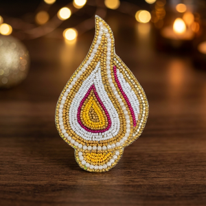 Breloque artisanale Zari avec perles pour l'Aïd, Noël, décoration de mariage, porte-clés Zari suspendu - Product Image 3