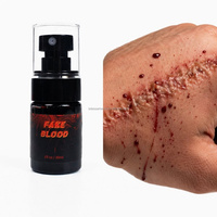 Maquillage d'Halloween non toxique OEM/ODM pour effets spéciaux de zombie et de vampire, kit de faux sang réaliste, plasma artificiel